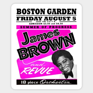 The Godfather of Soul: 1968 Boston MA Sticker